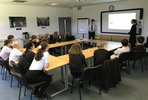Eastbourne College pupils present to Willingdon Community School