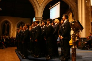 Eastbourne College house singing
