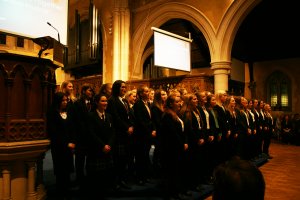 Eastbourne College house singing