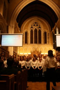 Eastbourne College house singing