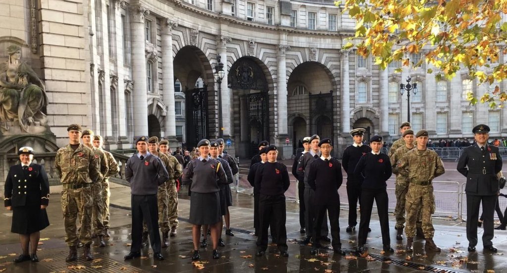 eastbourne college ccf remembrance cenotaph