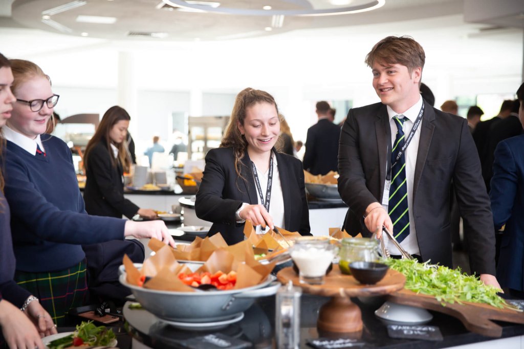 eastbourne college college life food pupils at servery