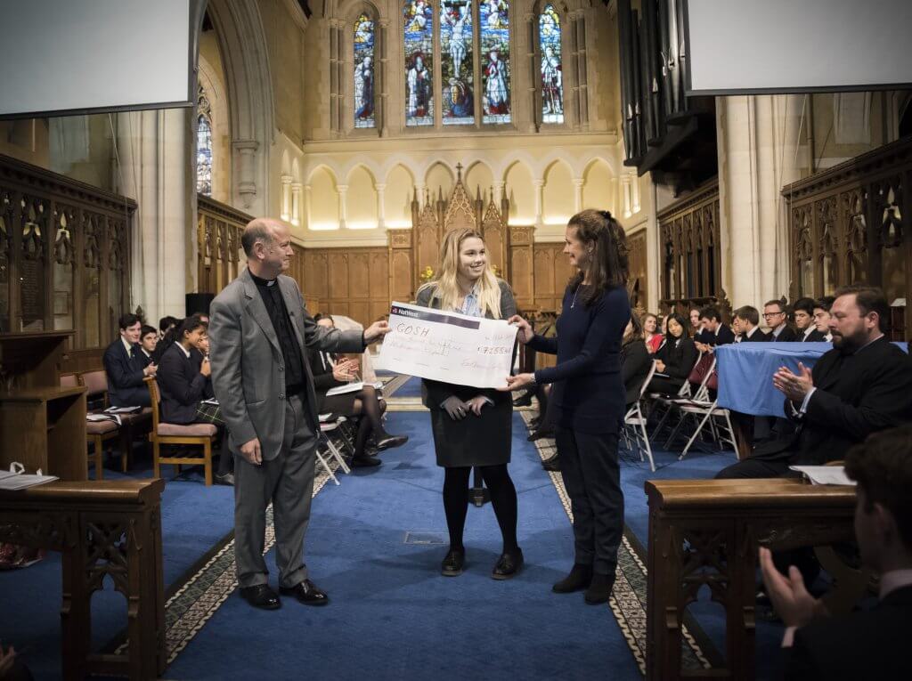 eastbourne college curricular enrichment service at school cheque giving