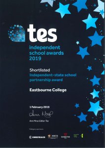 eastbourne college tes certificate