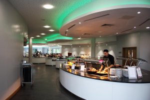 world mental health day dining hall lights