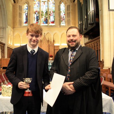 charlie pincus wins the simon green cup for endeavour michaelmas 2019