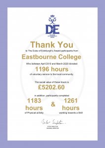 Social Value Award DofE