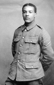 walter tull in uniform also a spurs footballer