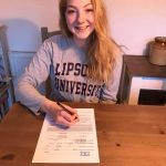 Eleanor signs US university tennis scholarship contract