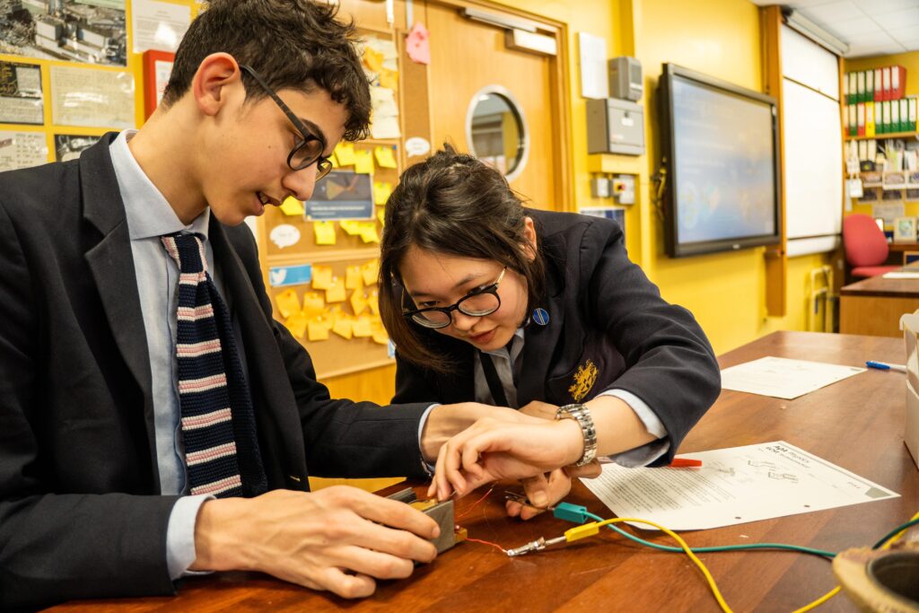 Pupils engaging in lesson