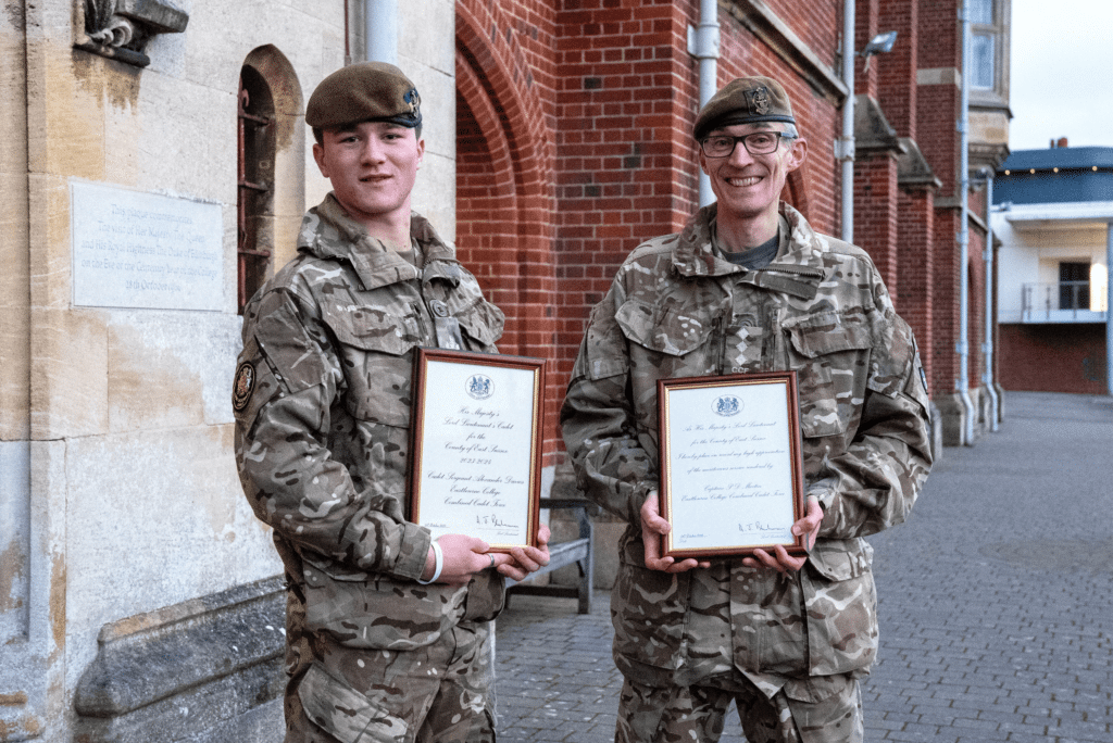 Alexander Davies and Phil Martin receiving new honours